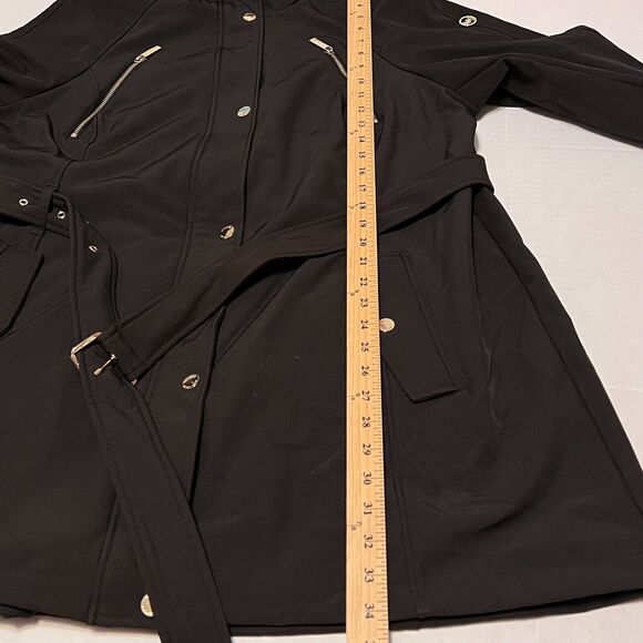 Michael Kors Women's Trench Water Resistant Hooded Raincoat Jacket Plus Sz 1X - Picture 14 of 15